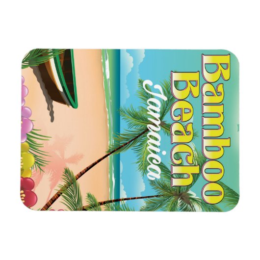 Bamboo Beach Jamaica Magneet (Horizontaal)