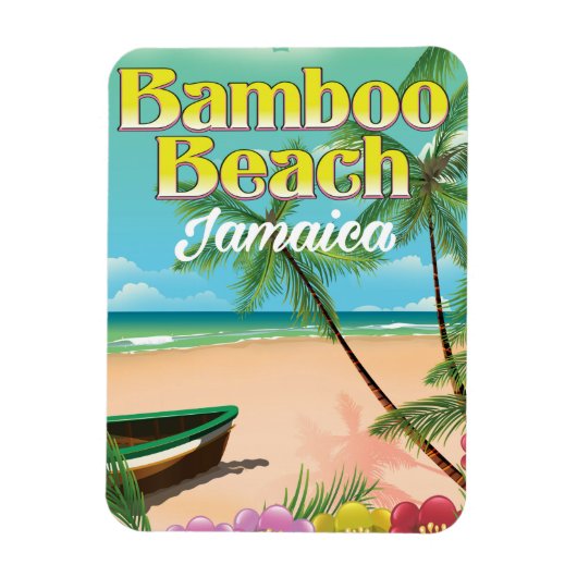 Bamboo Beach Jamaica Magneet (Verticaal)