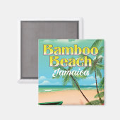 Bamboo Beach Jamaica Magneet (Voorkant / Achterkant)