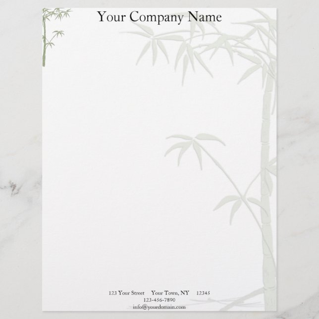 Bamboo Beauty Custom Briefhoofd (Voorkant)