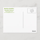 Bamboo Buddha Briefkaart (Achterkant)