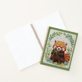 Bamboo Buddy Embroidered Red Panda Journal Notitieboek (Binnen)