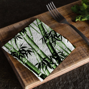 Bamboo Chinese Art - één - groen Servet