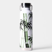 Bamboo Chinese Art - één - groen Waterfles (Voorkant)