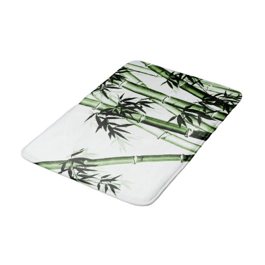 Bamboo Chinese Art - één - groene bath Mat (Gekanteld)