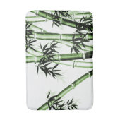 Bamboo Chinese Art - één - groene bath Mat (Voorkant Verticaal)