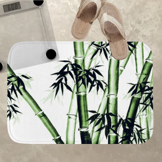 Bamboo Chinese Art - één - groene bath Mat