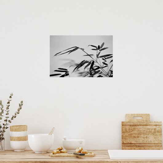 Bamboo Fargesia dracocephala rufa Poster (Keuken)