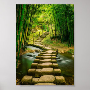 Bamboo Forest digitale download kunst Poster