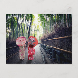 Bamboo forest in Kyoto Briefkaart