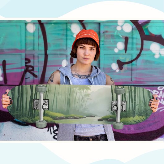 Bamboo Forest with River Persoonlijk Skateboard