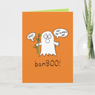 BamBOO Ghost Halloween Wenskaart Kaart