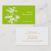 Bamboo Green Health Spa Visitekaartje (Voorkant / Achterkant)