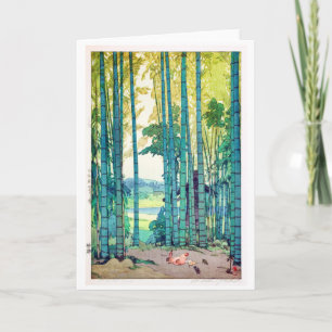 Bamboo Grove, Hiroshi Yoshida, Woodcut Kaart