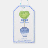 Bamboo Heart Topiary Garden | Chinoiserie Cadeaulabel (Voorkant)