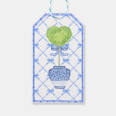 Bamboo Heart Topiary Garden | Chinoiserie Cadeaulabel (Achterkant)