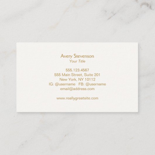 Bamboo Holistic Health and Natural Wellness Visitekaartje (Achterkant)