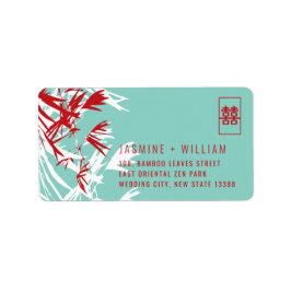 Bamboo Leaves Shuang Xi Chinees huwelijksadres Etiket