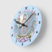 Bamboo Lotus Moon Ronde Klok (Hoek)