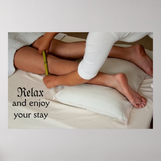Bamboo Massage Leg Poster (Voorkant)