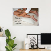 Bamboo Massage Poster (Thuiskantoor)