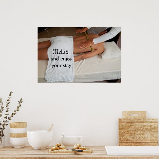 Bamboo Massage Poster (Keuken)