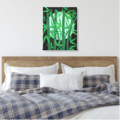 Bamboo Moon Canvas Afdruk (Insitu (Slaapkamer))