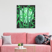 Bamboo Moon Canvas Afdruk (Insitu (Woonkamer))