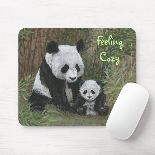Bamboo Nest Panda Beer mousepad Feeling Cozy Muismat (Met muis)