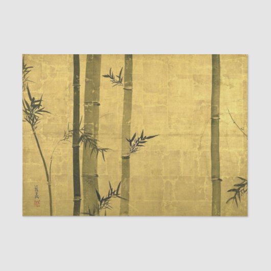 Bamboo, Ogata Kōrin, Sumi-e Tissuepapier (Voorkant)