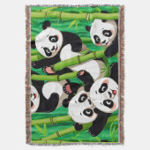 Bamboo Panda Deken (Voorkant Verticaal)