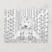 Bamboo Panda Doodle Briefkaart (Voorkant)