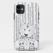 Bamboo Panda Doodle Case-Mate iPhone Case (Achterkant)