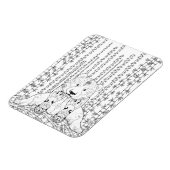 Bamboo Panda Doodle Magneet (Linkerzijde)