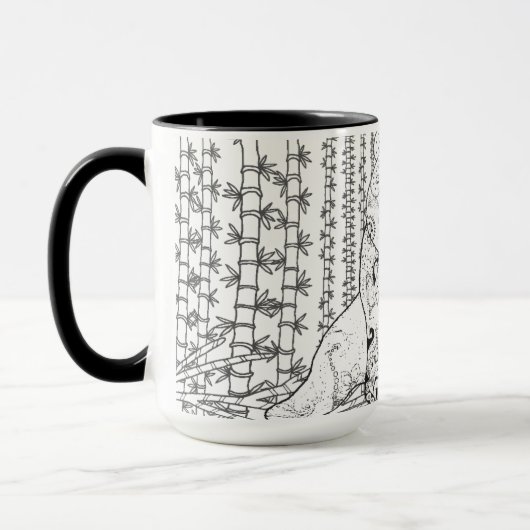 Bamboo Panda Doodle Mok (Links)