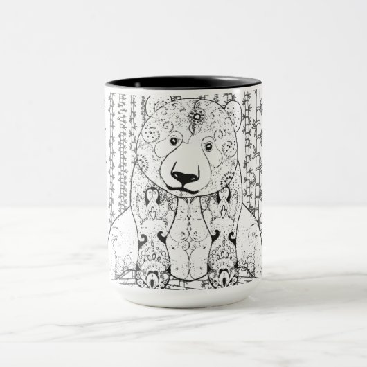 Bamboo Panda Doodle Mok (Midden)