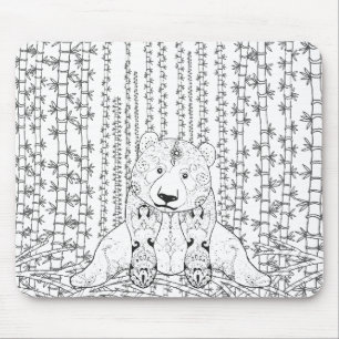 Bamboo Panda Doodle Muismat