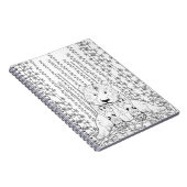 Bamboo Panda Doodle Notitieboek (Rechterzijde)