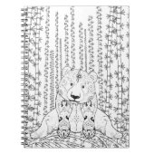 Bamboo Panda Doodle Notitieboek (Voorkant)