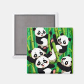Bamboo Panda Magneet (Voorkant / Achterkant)