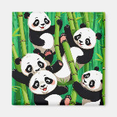 Bamboo Panda Magneet (Voorkant)