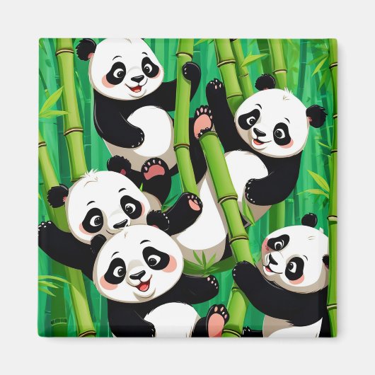 Bamboo Panda Magneet (Voorkant)