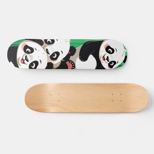 Bamboo Panda Persoonlijk Skateboard (Horizontaal)