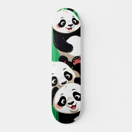Bamboo Panda Persoonlijk Skateboard (Voorkant)