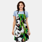 Bamboo Panda Schort (Gedragen)