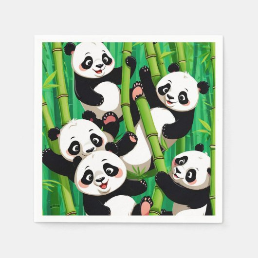 Bamboo Panda Servet (Voorkant)