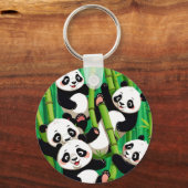 Bamboo Panda Sleutelhanger (Achterkant)