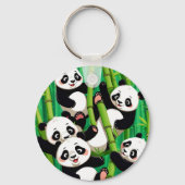 Bamboo Panda Sleutelhanger (Achterkant)
