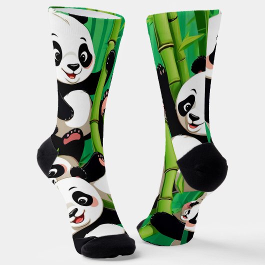 Bamboo Panda Sokken (Gebogen)