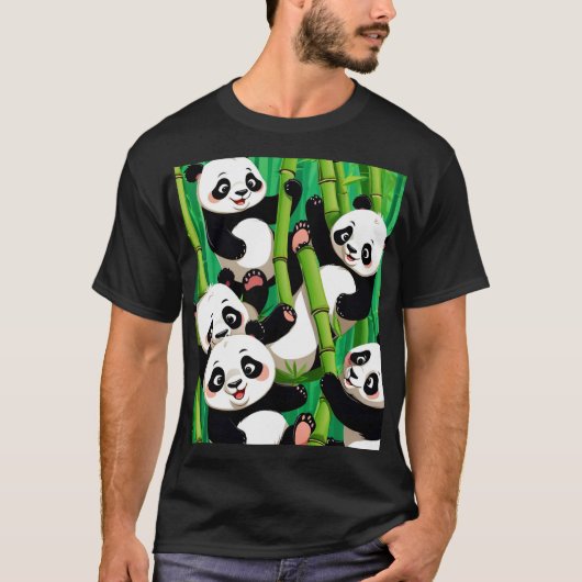 Bamboo Panda T-shirt (Voorkant)